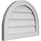 Ekena Millwork Round Top Surface Mount PVC Gable Vent w/ 2"W x 1-1/2"P Brickmould Frame, 22"W x 16"H GVPRT22X1602SN - alternate 2